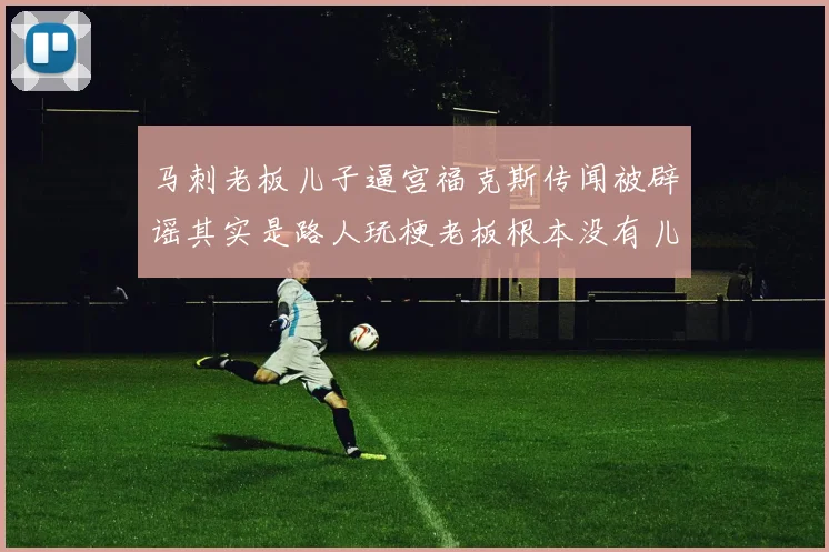 马刺老板儿子逼宫福克斯传闻被辟谣其实是路人玩梗老板根本没有儿子